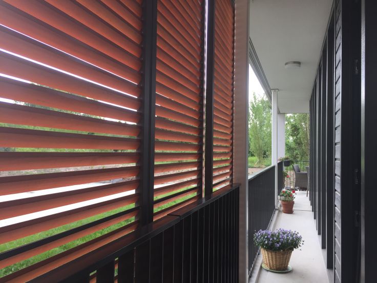 Combinatie hout en aluminium Photo